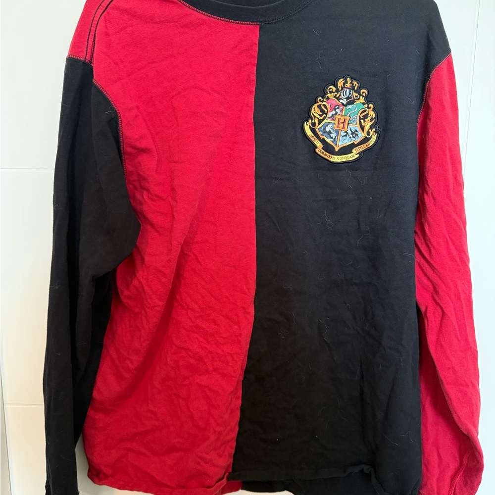 Hogwarts Red and Black Long Sleeve Tee
